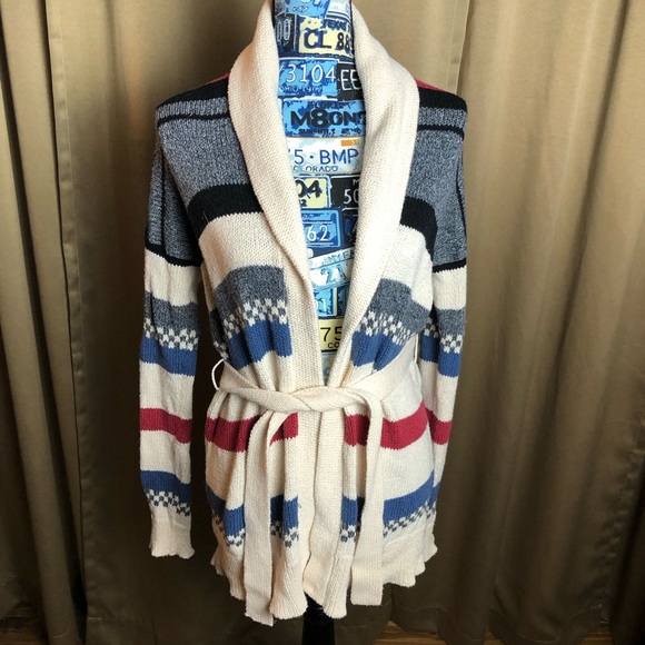 American Eagle Outfitters Sweaters - American Eagle Outfitters Tie Waist Winter Cardigan Knit Sweater